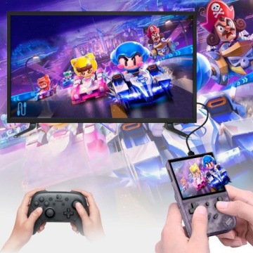 Портативная мобильная игровая консоль в стиле ретро Anbernic RG35XX 64 ГБ IPS фиолетовая