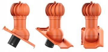 Kominek wentylacyjny OBROTOWY kulisty fi150 ROBEN PIEMONT KOLORY