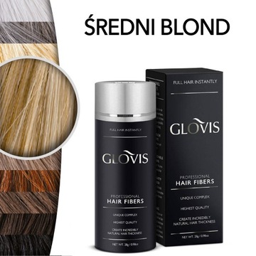 Włókna GLOVIS 28g Średni Blond - Medium Blonde