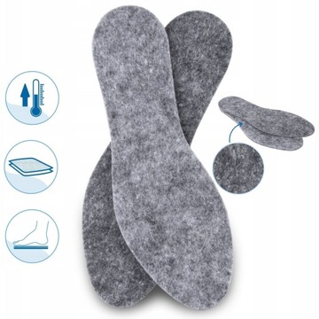 Фетровые стельки для обуви Универсальный размер из плотного фетра. 42