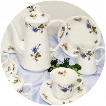 400 KAMELIA SERWIS KAWOWY 12/39 CHODZIEŻ PORCELANA