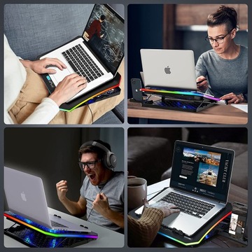 ОХЛАЖДАЮЩАЯ ПОДСТАВКА ДЛЯ НОУТБУКА ДЕРЖАТЕЛЬ ДЛЯ ТЕЛЕФОНА