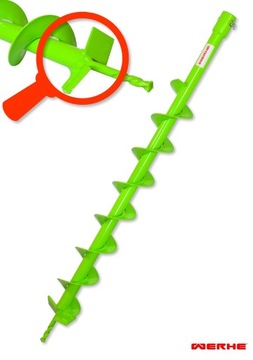 Шнек бура для почвы 80 мм с адаптером M14