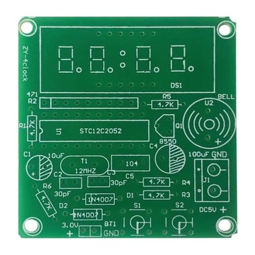 Elektroniczny zegar led 40x16 mm 4-bit podtrzymanie DIY KIT