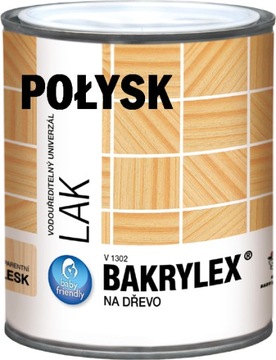 Lakier wodny do drewna mebli zabawek 0,6kg POŁYSK