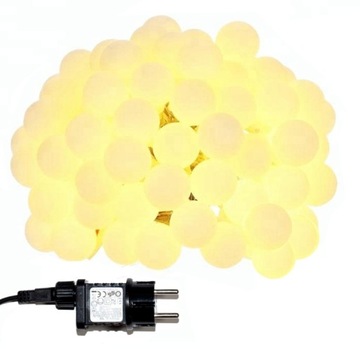 УЛИЧНЫЕ САДОВЫЕ ЛАМПЫ 50LED ТЁПЛЫЙ БЕЛЫЙ -15м