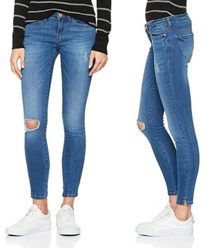 NOISY MAY spodnie ankle jeans SKINNY FIT 26/30