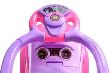 JEŹDZIK CHODZIK PCHACZ 3w1 AUTKO SAMOCHODZIK RÓŻ MELODYJKI KLAKSON PREZENT!