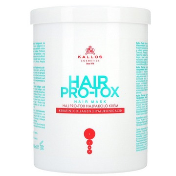 KALLOS ZESTAW DO WŁOSÓW Z KERATYNĄ HAIR PRO-TOX MASKA +SZAMPON 2x1000ml