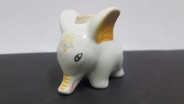 Stara Figurka wykałacznik Słoń ceramika art