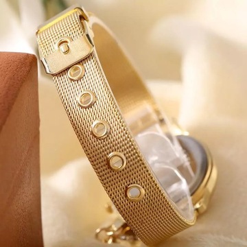 Zegarek zegar na rękę złoty sowa z sową 264