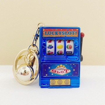 Банк игровых автоматов Lucky с поворотной катушкой, компактный слот для фруктового автомата, синий