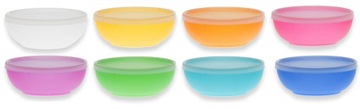 Miseczki plastikowe z pokrywką 14 cm 600 ml 8 szt