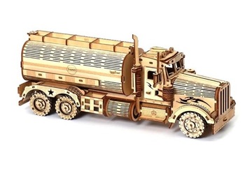 DREWNIANA CIĘŻARÓWKA, TIR PUZZLE 3D - 307 ELEMENTÓW
