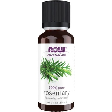 NOW 100% Pure Rosemary Oil 30ml CZYSTY OLEJEK ROZMARYNOWY AROMATERAPIA
