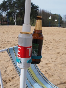 ДЕРЖАТЕЛЬ ЗОНТА ДЛЯ ДВУХ БАНОК/ЗАКУСОК И МНОГОЕ ДРУГОГО, ИДЕАЛЬНО ДЛЯ ПЛЯЖА