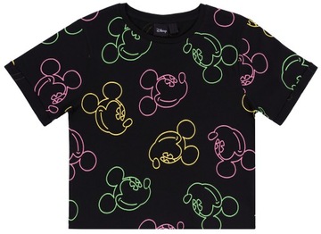 Czarny t-shirt, top Myszka Mickey DISNEY XXS
