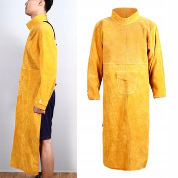 Сварочный фартук из огнестойкой кожи