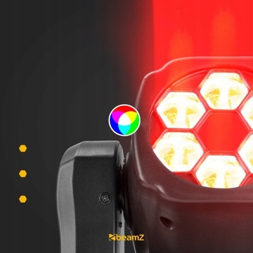 2x Głowa ruchoma PANTHER 80 6x12W LED CREE RGBW pilot+ torba