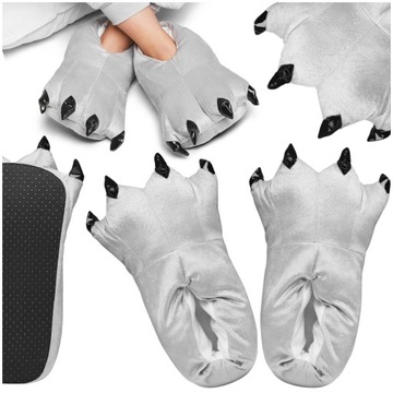 CIEPŁE KAPCIE PLUSZOWE DOMOWE MĘSKIE ŚWIĄTECZNE CIAPY BAMBOSZE 35-40