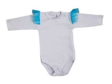 BODY długi rękaw tiul ŚWIĘTA SESJE r. 56 BAWEŁNA