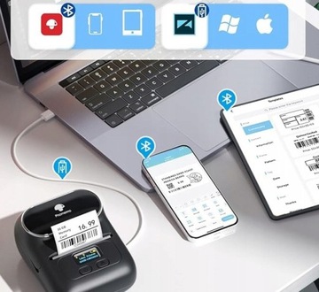 Bluetooth-термопринтер Phomemo M110 для самоклеящихся этикеток и наклеек