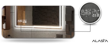 Lustro podświetlane łazienkowe LED 160x70cm WILNO