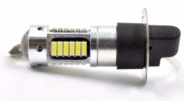 ЛАМПОЧКА H3 30 LED SMD 4014 ДХО + линза + стабилизатор НЕПОЛАРИЗОВАННАЯ
