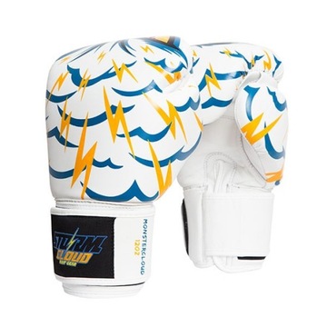 StormCloud Rękawice do Muay Thai Blizzard Monstercloud Białe 14 oz
