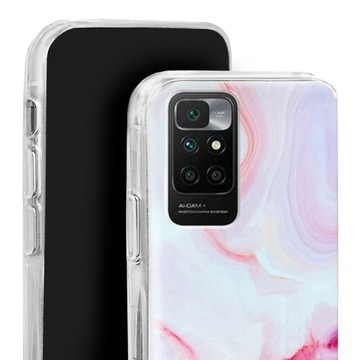 Etui do Xiaomi Redmi 10 case guma silikon wzory + szkło 9H