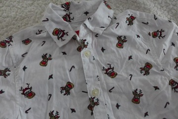 РОЖДЕСТВЕНСКАЯ ФУТБОЛКА PRIMARK ОЛЕНЬ РУДОЛЬФ 104