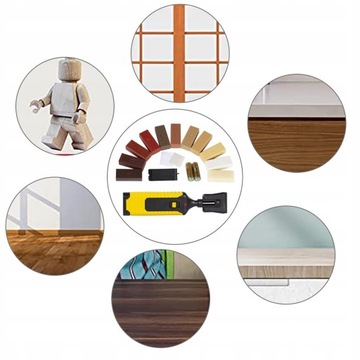 РЕМОНТНЫЙ КОМПЛЕКТ ДЛЯ ДЕРЕВЯННОЙ МЕБЕЛЬНОЙ ПАНЕЛИ, РЕМОНТНЫЙ ВОСК