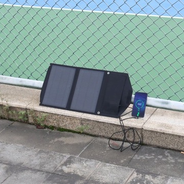 Солнечное зарядное устройство USB, солнечная панель, складная, 14 Вт.