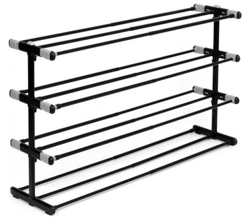 ПОЛКА ДЛЯ ОБУВИ РЕГУЛИРУЕМАЯ ТЕЛЕСКОПИЧЕСКАЯ КНИЖНЫЙ ШКАФ ПОЛКА LOFT ЧЕРНАЯ