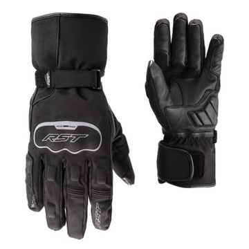 RST Axiom WP Black X Мотоциклетные кожаные перчатки