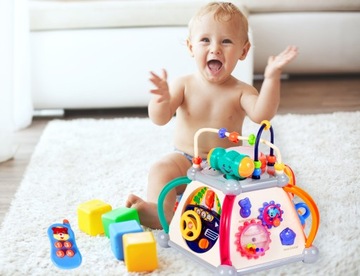 МНОГОФУНКЦИОНАЛЬНАЯ РАЗВИВАЮЩАЯ ИГРУШКА КУБ