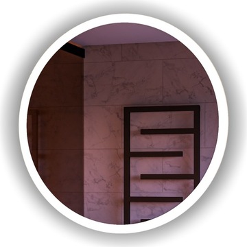 LUSTRO OKRĄGŁE LED FI 80cm ŁAZIENKOWE PODŚWIETLANE