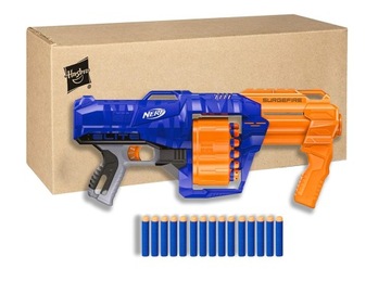 НАБОР МЕГА ПИСТОЛЕТА NERF ELITE SURGEFIRE Жилет Очки Мишени Стрелы