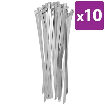 OPASKI ZACISKOWE STALOWE NIERDZEWNE 4,6x250 10szt.