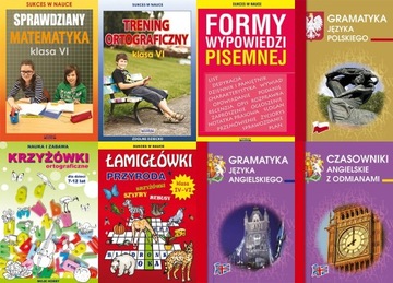 Zestaw 6-klasisty Sprawdziany, zadania, łamigłówki