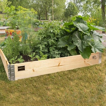 ЯЩИК ДЛЯ ОВОЩЕЙ ДЕРЕВЯННЫЙ ТРАВНИК 80х120х20см ВЫСОКИЙ ОСМОТР