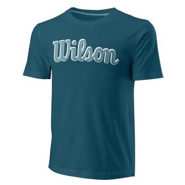 KOSZULKA WILSON SCRIPT TEE SLIMFIT MEN BLUE L