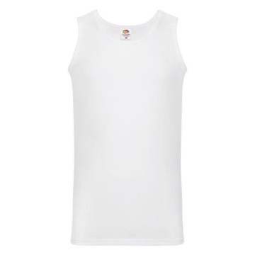 Koszulka męska bawełna tank top Fruit of The Loom - Athletic biała 3XL