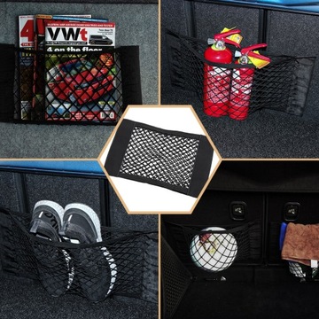 СЕТКА-ОРГАНИЗАТОР НА ВЕЛКРО ДЛЯ БАГАЖНИКА АВТОМОБИЛЯ 40x25см