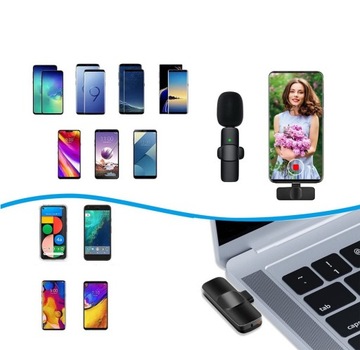 Беспроводной петличный микрофон для USB-C Type-C