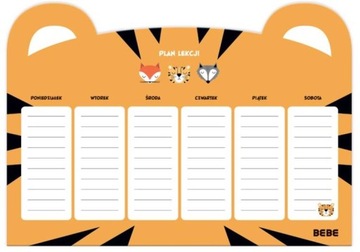 PLAN LEKCJI A4 BOYS INTERDRUK TYGRYSEK