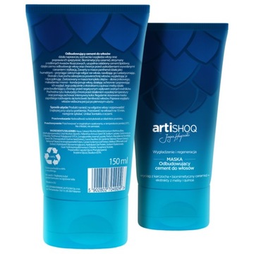 ARTISHOQ MASKA DO WŁOSÓW ODBUDOWUJĄCY CEMENT CERAMID PANTHENOL KARCZOCH