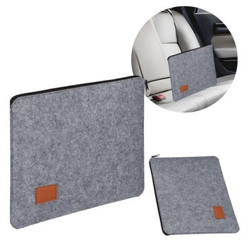СУМКА ДЛЯ НОУТБУКА ЧЕХОЛ ДЛЯ НОУТБУКА НА МОЛНИИ СУМКА 14 ДЮЙМОВ ФЕТРОВАЯ СЕРАЯ КРЫШКА