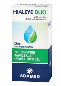 Hialeye Duo Nawilżające Krople Do Oczu 10ml