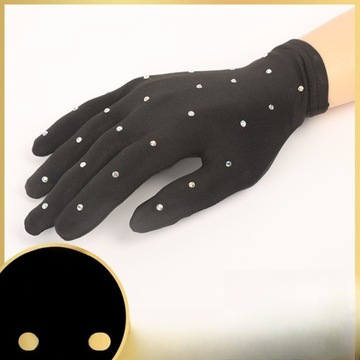 1 ПАРА ПЕРЧАТОК ДЛЯ ФИГУРНОГО КАТАНИЯ ПЕРЧАТКИ ДЛЯ КАТАНИЯ ДЕКОРАТИВНАЯ СЦЕНА GL